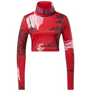 NWT Pyer Moss x Reebok Cropped Turtleneck Sweatshirt - Size Large